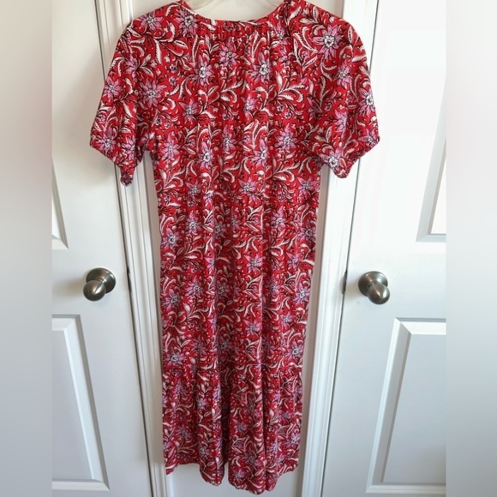 NWT LOFT button down, floral dress - sz SMALL Petite - Picture 7 of 7